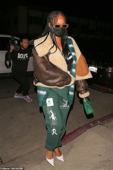 Rihanna Models Lime Green Cut Out Lingerie Set For Her Brand Savage X Fenty Daily Mail Online