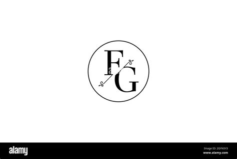 LOGO LETTRES FG AVEC EFFET D ESPACE NÉGATIF POUR UNE UTILISATION