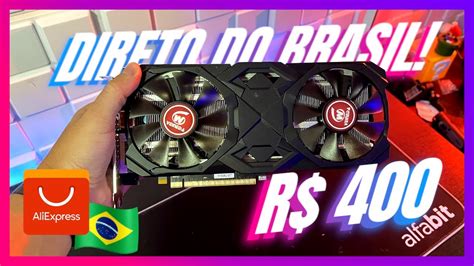 CHEGOU RX 580 BARATA DO ALIEXPRESS ESTOQUE NO BRASIL UNBOXING