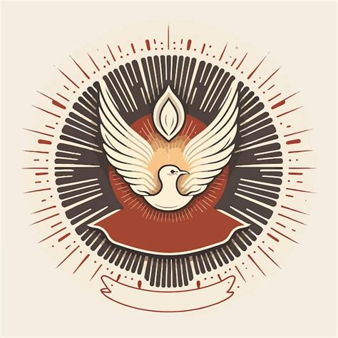 Premium Vector Dove Holy Spirit Pentecost