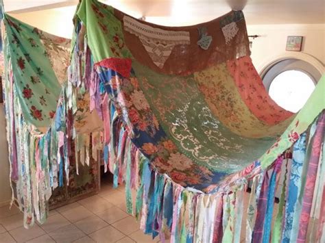 Handcrafted Wedding Canopy Shabby Chic Wedding Hippiewild Patchwork