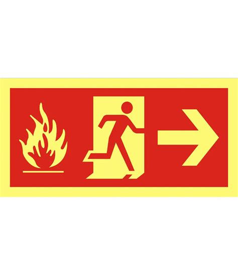 Fire Exit Left Arrow Red Sign – Safe-T