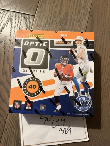 New Panini Donruss Optic Nfl Football Blue Hyper Mega Box Walmart