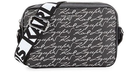 Karl Lagerfeld Maybelle Logo Crossbody Bag In Black Lyst