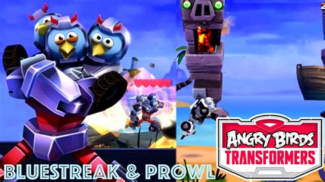 Angry Birds Transformers Bluestreak Prowl And Energonicon Tested Youtube