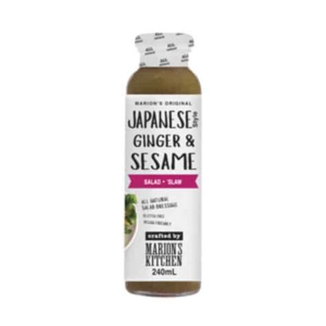 Buy Marions Kitchen Japanese Style Ginger Sesame Salad Dressing 240mL