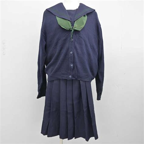 【中古】大阪府 大阪樟蔭女子高等学校 女子制服 6点（セーラー服・ニット・スカート）sf032691 中古制服通販パレイド