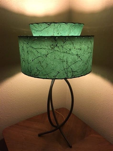 Mid Century Vintage Style Tapered Tier Fiberglass Lamp Shade Modern