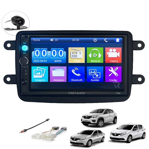 Kit Central Multimidia Dvd Din Mp Renault Captur Duster Kwid Logan