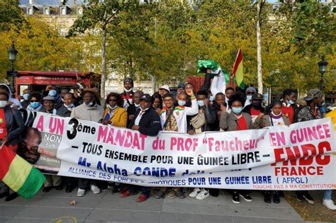 Mobilisée contre le troisième mandat dAlpha Condé la diaspora