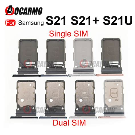 For Samsung Galaxy S21 Plus S21 S21u S21 Ultra Single Dual Sim Card Sim Tray Card Slot Holder