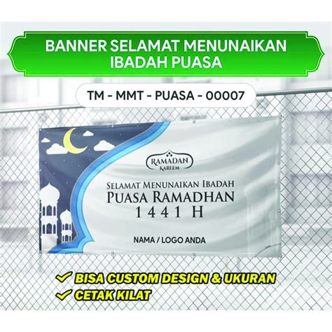 Jual Cetakprint Spandukbannermmt Ibadah Puasa Ramadhan Indonesia