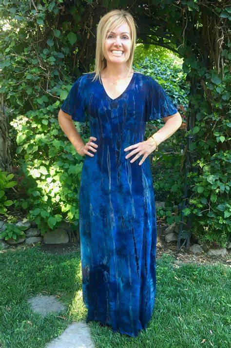 Tie Dye Maxi Dress Tie Dye Maxi A Line Maxi Dress Summer Etsy