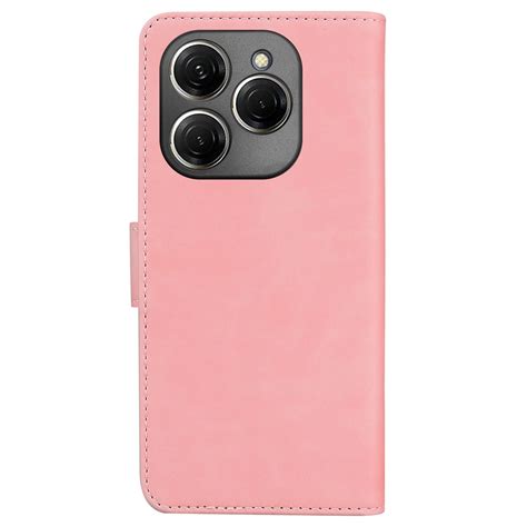 For Tecno Spark 20 Pro Skin Feel Pure Color Flip Leather Phone Case