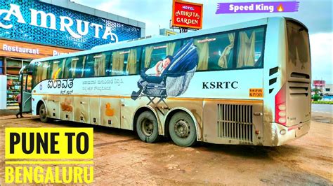 Ksrtc Airavat Club Class Full Bus Journey Pune To Bengaluru Speed