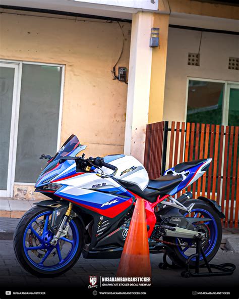 Stiker Motor Honda Cbr Rr Putih Biru Merah Fullbody Nusakambangan