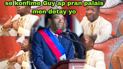 Guy ap pran palè a avoka Guy philippe la bay tout detay GRO ZEN ELDER