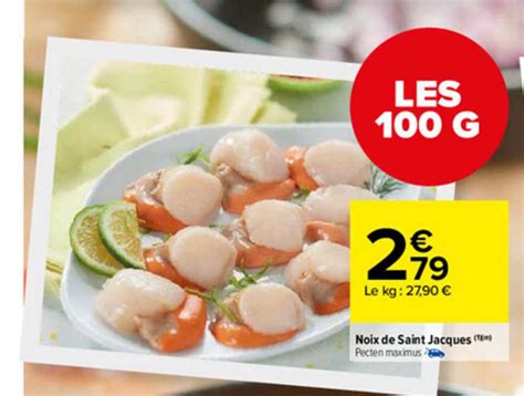 Promo Noix De Saint Jacques Chez Carrefour Market Icatalogue Fr