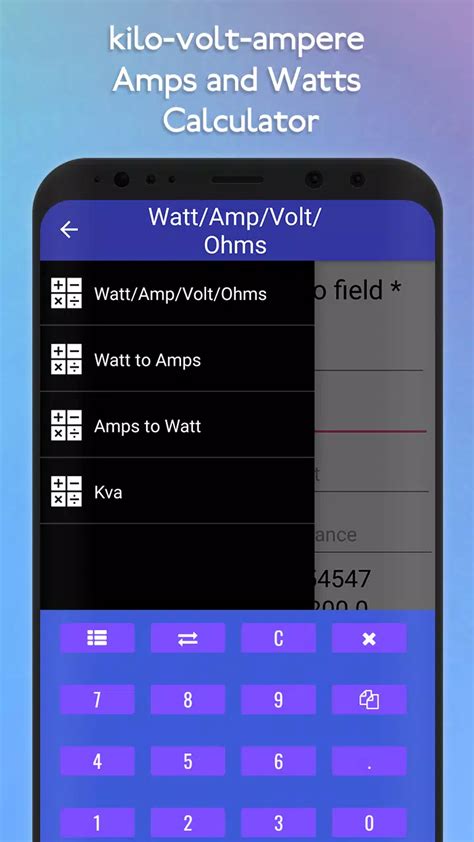 Volt Amps To Watts Calculator