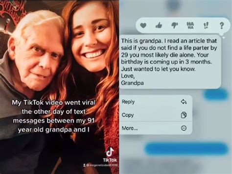 91 Year Old Grandpas Text To Single Granddaughter Goes Viral Watch Trending And Viral News