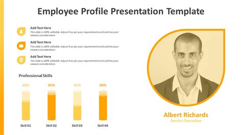 Employee Profile Presentation Template Ppt Templates