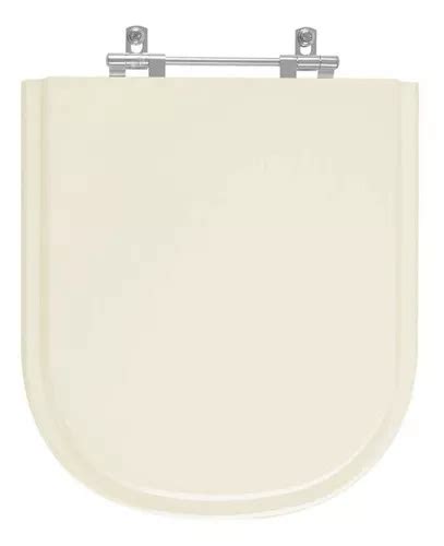 Asiento Para Inodoro Pontto Lavabo Vogue Plus Flox De Mdf Lacado Crema