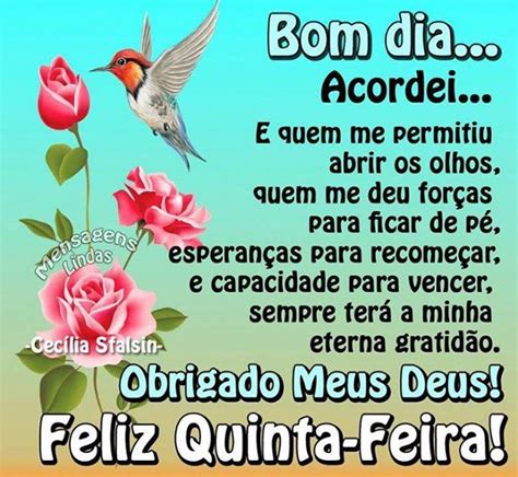 Frases De Bom Dia E Feliz Quinta Feira Para Facebook E Whatsapp