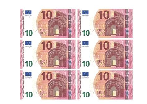 Modèle de billets à imprimer 10 euros Bricolages en papier