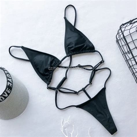 Gold Extreme Micro Bikini Thong Swimwear Sexy Functional