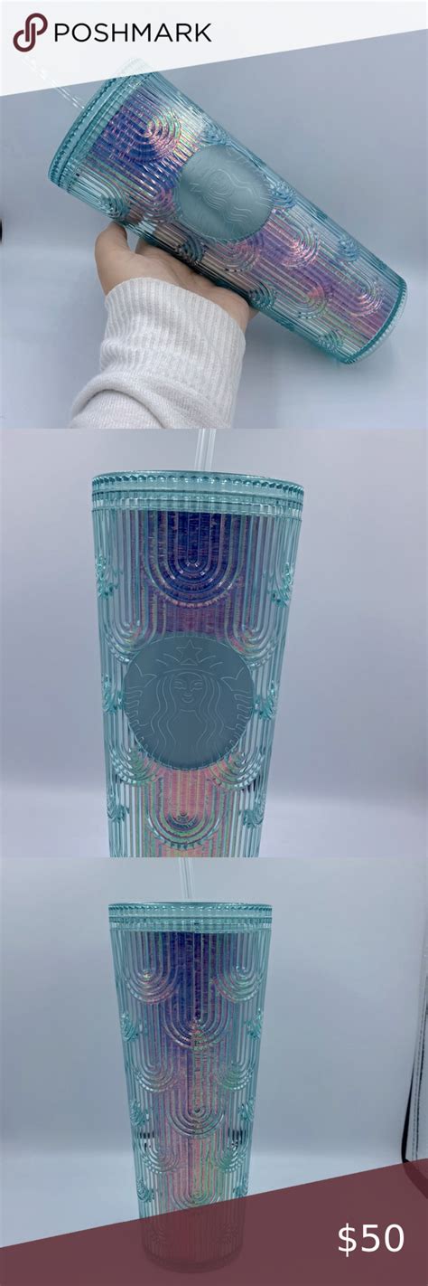 Starbucks Spring Iridescent Mermaid Siren Tail Venti Tumbler Oz