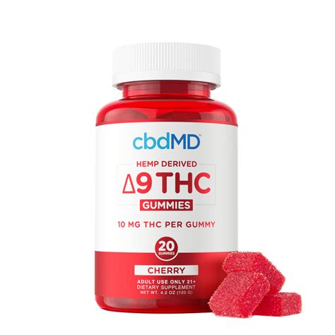 Full Spectrum Cbd Delta 9 Thc Gummies Cherry Cbdmd