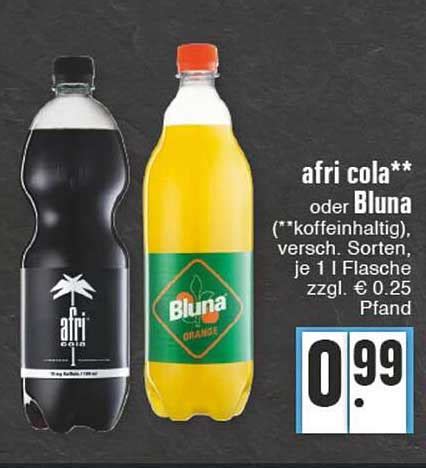 Afri Cola Oder Bluna Orange Angebot Bei Trinkgut