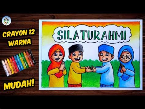 Menggambar Orang Busana Muslim Tema Silaturahmi YouTube