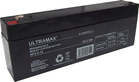 ULTRA MAX NP2 3 12 12V 2 3Ah LEAD ACID ALARM BATTERY NP2 1 12 Amazon