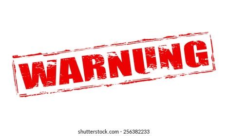 Rubber Stamps Word Warning Inside Vector Stock Vector Royalty Free