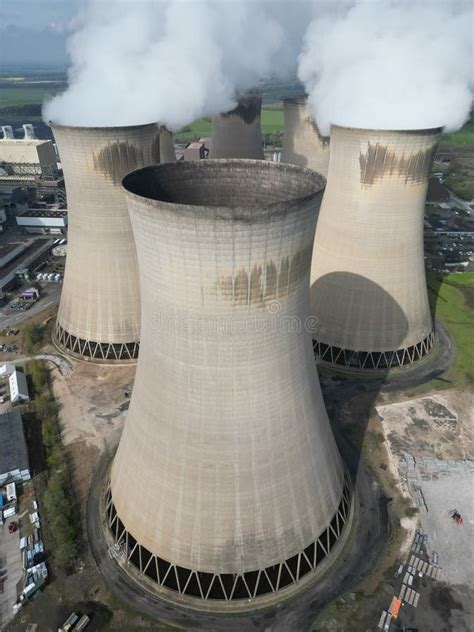 Aerial View Of Drax Biomass Power Station Drax North Yorkshire