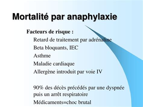 PPT Prise en charge de lAnaphylaxie Sévère Expérience du Réseau