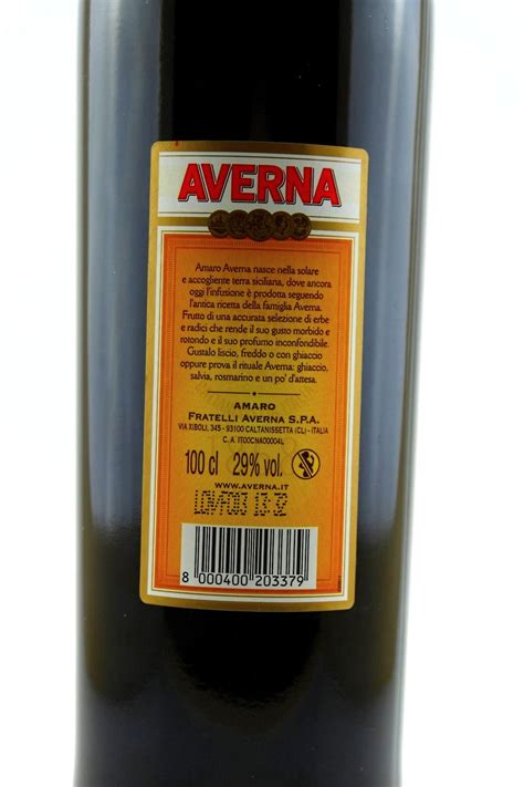 Amaro Averna Kräuterlikör 29% vol. Aperitiv / Bitter | Karadarshop.com