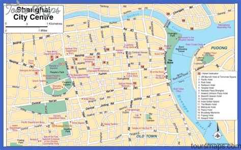 Shanghai Map Tourist Attractions - ToursMaps.com