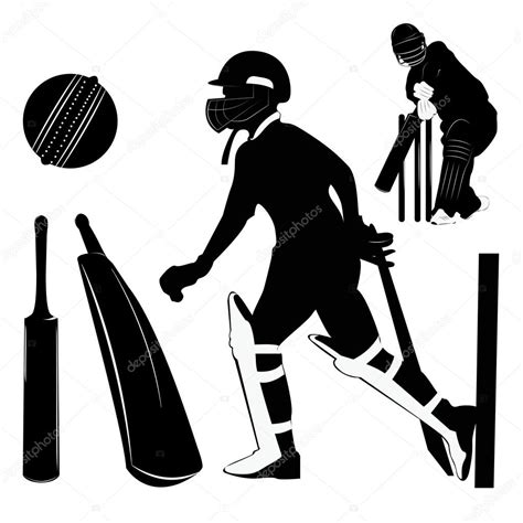 Vector Illustration Cricket Stock Vector By ©catavic 18018931