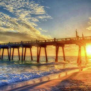 Pensacola Beach Pier Sunset 2 Photograph by Joseph Rainey - Fine Art ...