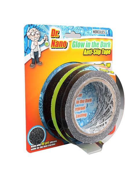 Hercules Dr Nano 50mm X 3m Glow In The Dark Anti Slip Tape 80 Grit