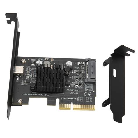 Carte D Extension PCI E Vers USB 3 2 ZJCHAO ASM3242 Blanc