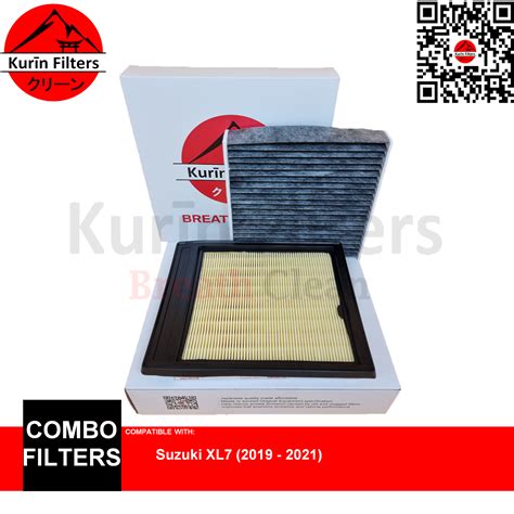 Genuine Kurin Combo Filters Air Charcoal Cabin For Suzuki Xl