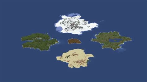 Five Islands Civilization 5120x5120 Custom Worldpainter Map 118