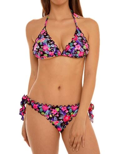 Bikini Triangolino Frou Frou Con Slip O Brasiliana Fiocchi Maya