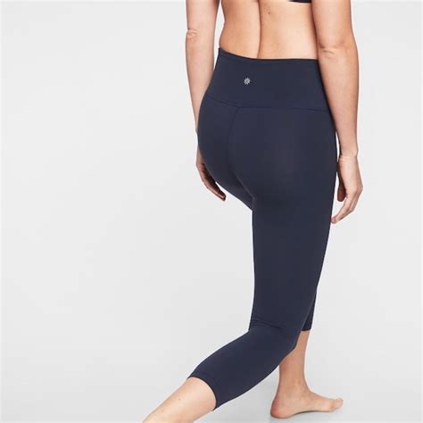 Athleta Navy High Rise Chaturanga Capri Leggings Gem