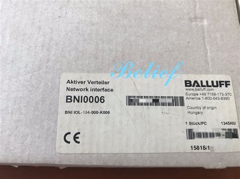 Pcs Balluff Bni Bni Iol K Module Brand New Fast