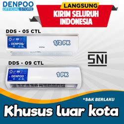 Promo Denpoo Platinum Ac Split Pk Dds Ctl Ionizer Goldfin Low Watt