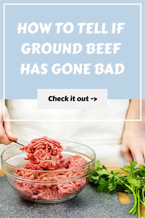 A Person Mixing Ground Beef In A Bowl With Parsley On The Side And Text